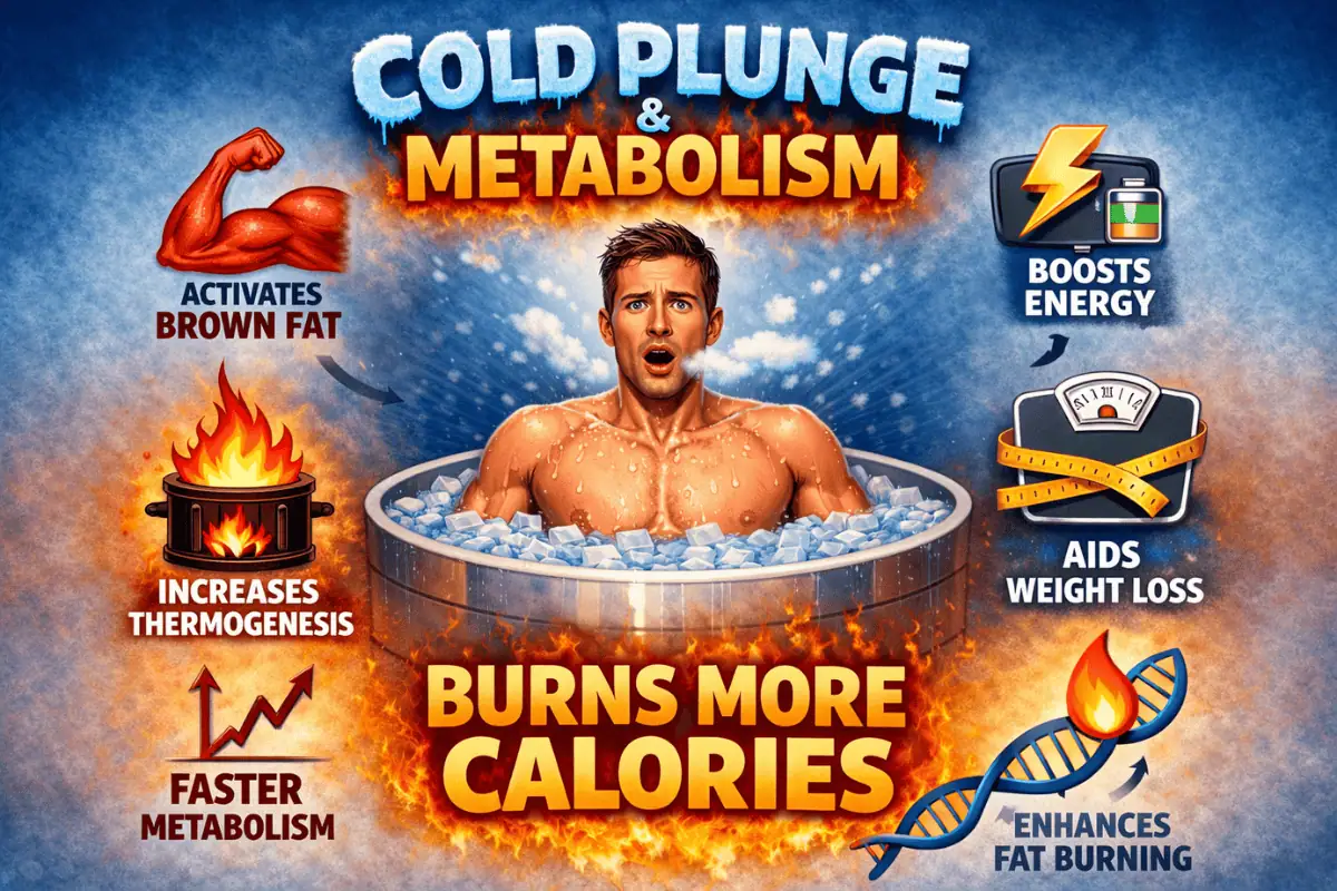 cold plunge metabolic response illustration